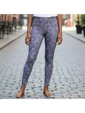 Kyodan Yoga Pants Medium Lilac Floral #YLEG2